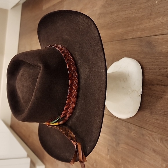 Akubra Snowy River 1010 Pure Fur Felt Hat - Genuine Australia Made size 57 - Picture 6 of 13